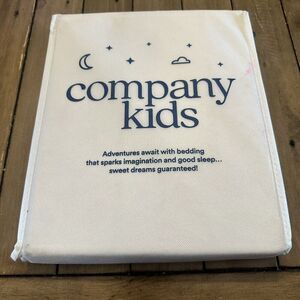 The Company Store Kids White Cotton Waterproof Crib Toddler Mattress Protector